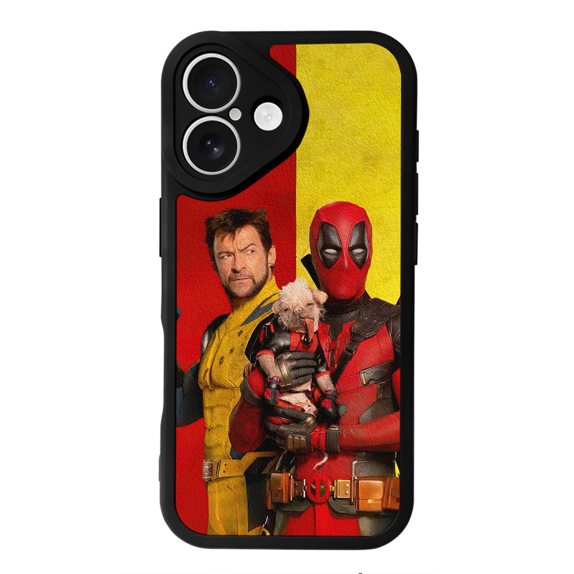 （画像用） Deadpool デッドプール 【iPhone 16シリーズ対応】シリコンスマホケース（レザー調） 材質：シリコン